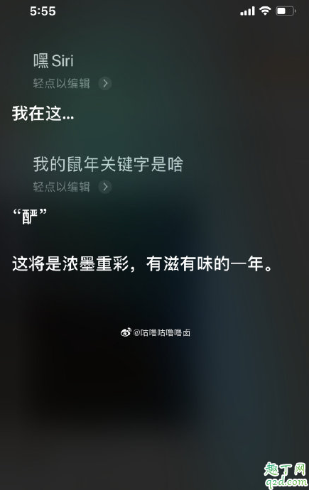 嘿siri我的鼠年關(guān)鍵字是什么 siri鼠年關(guān)鍵詞怎么玩7