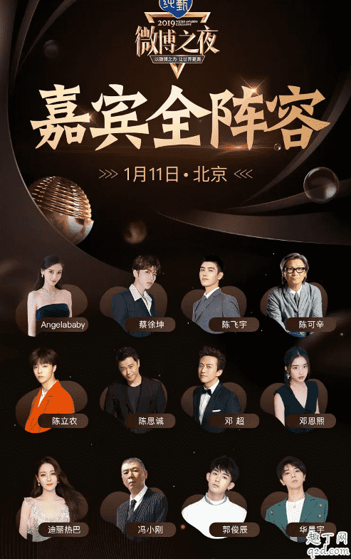 2020微博之夜嘉賓陣容名單匯總 2020微博之夜節目單及直播地址2