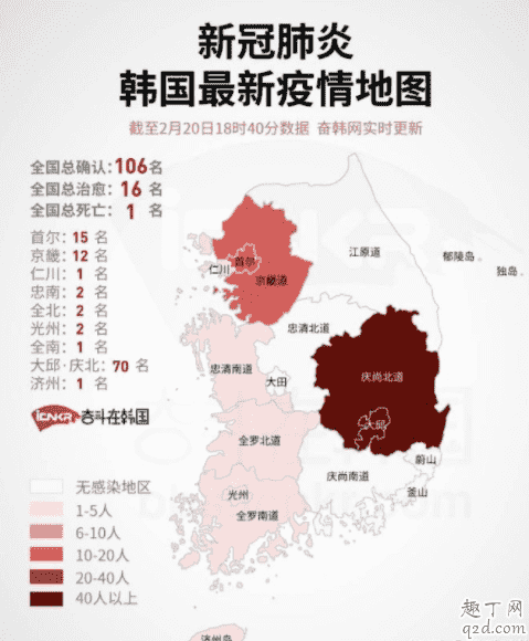 韓國(guó)新冠肺炎多少例 韓國(guó)新冠肺炎感染人數(shù)2